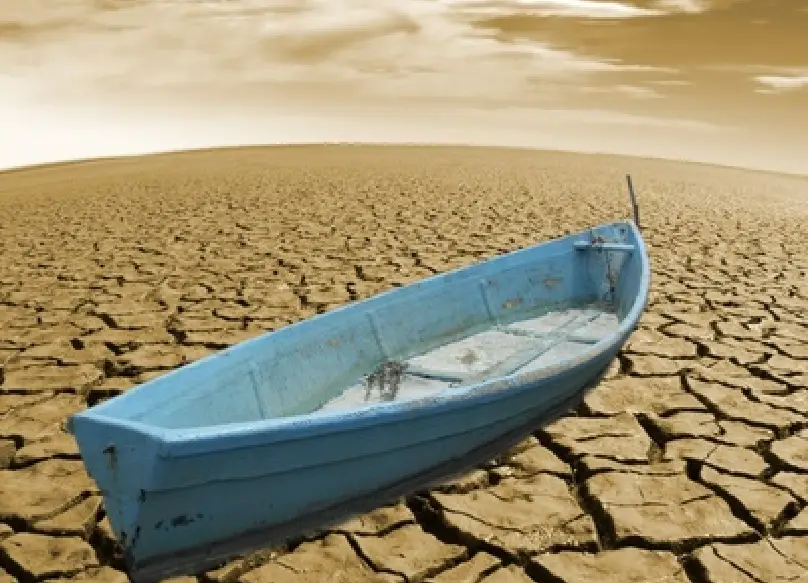 Gestion du stress, bateau échoué au milieu du désert.